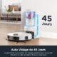 Eureka E10s Robot Aspirateur Laveur avec Station sans Sac Vidage Automatique, Robot Laveur de Sol 4000Pa, Autonomie 180 Minutes, Nav