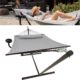 Vita5 Hamac sur Pied 2 Places avec Coussin, Hamacs Double Portable, Support Solide en Acier revetu, Charge Max de 200 Kg, Hauteur Re
