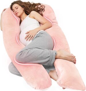 Coussin de Grossesse Nuliie Or Coussin de Grossesse Nuliie Oreiller U Velours Lavable