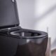 719y7D26AQL._AC_SL1500_.jpg NANO NT2039 Suspended Hollow Bottom Toilet Seat without Flange - Black - Softclose Lid Included, Toilet Seat Seat: Extra Flat