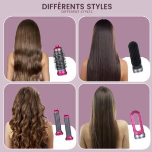SALESMIRA Seche-Cheveux Multifonctions 5 en 1 WT-622 avec Gant Anti-Brulure Lissage, Boucles, Sechage Rapide Volumisant Parfai