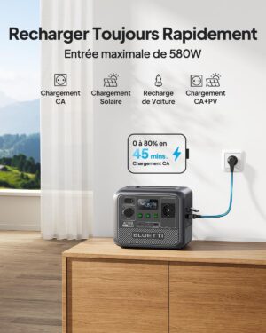 719z8CJ6YCL._AC_SL1500_.jpg BLUETTI AC50B - Station portable 448Wh LiFePO4 700W