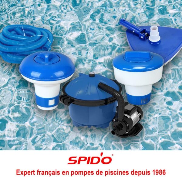 Spid'O 2976 Triangular Pool Mop Head, Blue, 12 x 27 x 22 cm