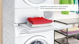 Bosch WTH8300DFR, Serie 4, Seche linge, Pompe a chaleur, 8 kg, Blanc