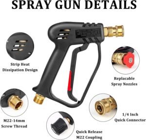 Pistolet nettoyeur haute pression EAWONGEE 4000 PSI 5 buses