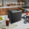 SONOLOR Portable Ice Cube Maker, 9 Cubes in 6 Mins, 12kg24 Hours, 2 Sizes with Ice Scoop and Basket, One Button Operation - for Hom