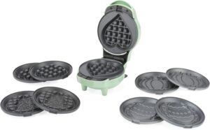 Petra Gaufrier 5-en-1 Premium, Machine a Gaufres avec 5 Plaques Interchangeables (ClassiqueCoeurFetes), Gaufrier Multi-Saisons ave