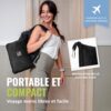 BOACAY Couverture de Voyage Douce et Chaude pour Avion et Voiture - Essentiel pour Les Longs Vols pour Femmes, Hommes, Enfants - Ore