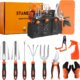Outils jardin inox 13 pièces Stanew, poignée ergonomique