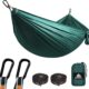 NATUREFUN Hamac Ultra-leger de Voyage Camping 300 kg Capacite de Charge,(275 x 140 cm) Nylon a Parachute 2 x Mousquetons de quali