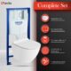 Grohe Rapid SL WC Wall Unit with Actuator Plate Lavita Wall Toilet without Flush System Toilet Seat with Soft-Close Soft-Close M