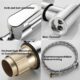 Mitigeur de cuisine inox 360° double tuyau eau chaude/froide
