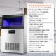 Machine à glaçons commerciale 60 kg/24h, stockage 15 kg