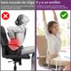 Coussin coccyx Radikor en mousse à mémoire antidérapant