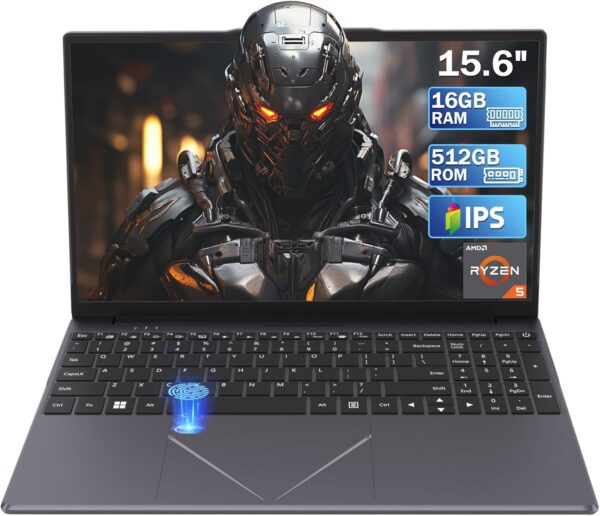 15.6 Inch 16GB DDR4 512GB SSD HD Laptop Processor AMD Ryzen 5 3500U Graphics Laptop with Touch ID WiFi 2.45G Bluetooth 2xUSB 3.0 fo