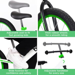 Bixe Draisienne pour Les Grands Enfants de 4, 5, 6, 7, 8 et 9 Ans - Velo d'entrainement Sportif sans pedale Roue de 16 Pouces