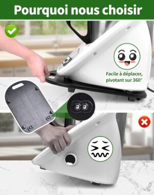 Planche coulissante Thermomix NETONDA TM6/TM5 à roulettes