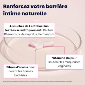 Probiotique flore intime — V-Biotics, L. reuteri & rhamnosus