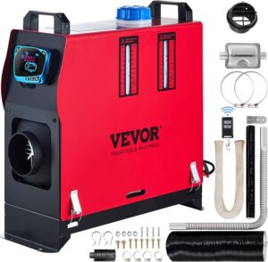 VEVOR Chauffage Diesel 12v, Rechauffeur d'air Diesel 8kw, Rechauffeur de Stationnement Diesel, Interrupteur avec Ecran LCD, Accessoi