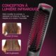 Aigostar Tessa - Brosse Lissante Ionique pour Cheveux,Fer a Lisser Professionnel,5 Reglages De Temperature,130C-210C,Chauffage Rap