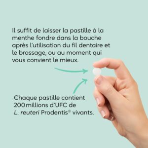 BioGaia Prodentis Pastilles Probiotiques Bucco-Dentaire Equilibre de la Flore Buccale Complement Alimentaire Contient L. Reute