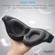 Masque de Nuit Innovant 2025 pour Hommes et Femmes, Conception Masque de Sommeil qui Bloque la Lumiere pour Dormir, les Siestes, la