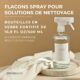 MaisoNovo vaporisateur en verre pour le nettoyage - 500 ml transparent lot de 2 avec 16 etiquettes - pulverisateur - spray vide - Sp