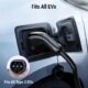 Tera Portable EV Charger Type 2 with 7m Charging Cable 3.68kW 16A Schuko Plug Adjustable Charging Box Cable Ties P02 Black