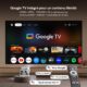 Aurzen Boom 4-in-1 Mini Video Projector with Google TV, Support 4K, Home Cinema Outdoor Projector, 20W Dolby Audio, 500 ANSI, ToF