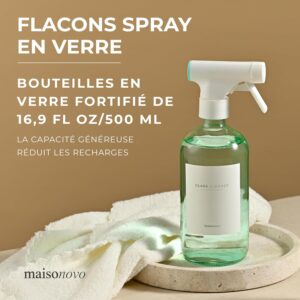 Pulvérisateur plantes 500 ml MaisoNovo lot 2 Vert +16 étiq