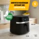 Tristar French FR-9418 Digital Air Fryer, 8 L Capacity, 2000 W, LED Touch Screen, 7 Programs Manual, Preheat and Keep Warm Functio