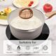 JEETEE Casserole 16 cm,1.5L Avec Couvercle En Verre,Poignee Resistante A La Chaleur,Convient Pour Toutes Les Cuisinieres,Sans Pfoa,B