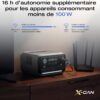 EcoFlow Staion electrique portable RIVER 3 Plus avec panneau solaire 60 W, batterie LFP 286 Wh, sortie 1200 W, autonomie 16 heures p