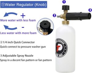 Pistolet haute pression Tool Daily - Canon mousse, 5 buses