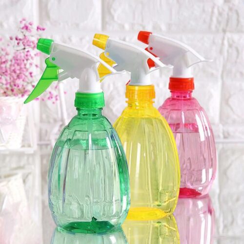 Diompirux 3 Pieces Colore et Transparent 500ml Flacons Pulverisateur, Vaporisateur Vide Reutilisable avec Declencheur, Bouteille Spr