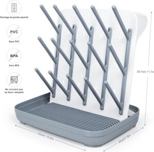 Support De Sechage pour Biberons : Grand Support Vertical pour Le Sechage des Biberons - Support De Sechage Vertical Peu Encombrant