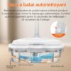 Redkey M1 Balai electrique sans Fil, Auto-nettoyant, reservoir d'eau de 250 ML, LED,capacite de la Batterie de 2200 mAh, pulverisati