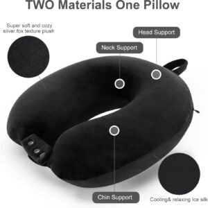 Oreiller de voyage TALLGO mousse mémoire, soutien tête