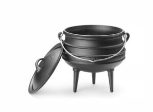 Marmite en fonte HENDI 3 pieds avec couvercle et anse