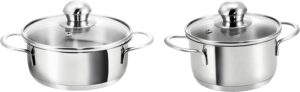 Kopf 124238 Mini cocotte Parvus, 2 pieces, Ø 12 14 cm, 0,65 0,7 litre, inox