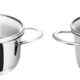 Kopf 124238 Mini cocotte Parvus, 2 pieces, Ø 12 14 cm, 0,65 0,7 litre, inox