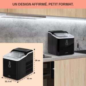 Machine à glaçons Klarstein 1,5 L, 12 kg, autonettoyante