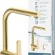 SCHUTTE 79770 London Robinet de cuisine avec douchette extractible, robinet pivotant a 360 degres pour evier de cuisine avec mitigeu