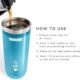 Machine à café glacé Zoku ZK121-TL turquoise 325 ml