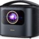 NexiGo TriVision Ultra Portable Projector 4K Tri-LED-Laser, 2600 Lumens, Grain Free, No Eye Fatigue, Dolby Vision, HDR10, 3D, DTS V