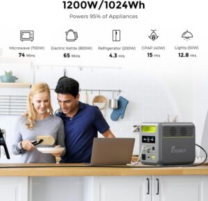 Générateur solaire 1024Wh FOSSiBOT 4x2000W pic 4600W