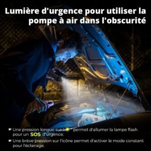 Gonfleur de pneus sans fil Oasser mini 150 PSI USB-C