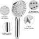 Pommeau de douche QIWODE 5 modes 1,5 m pour barre 18-25 mm