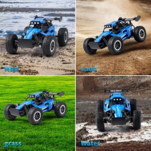 Great-JUNAMT Voiture telecommandee RC Voitures 1:16 Tout-Terrain Monster Truck Phares a LED, Jouet de Voiture RC 20 kmh Cadeau pour