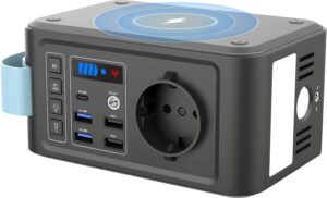 Batterie externe 230V CAPTOK 88,8Wh - 10W sans‑fil USB 120W